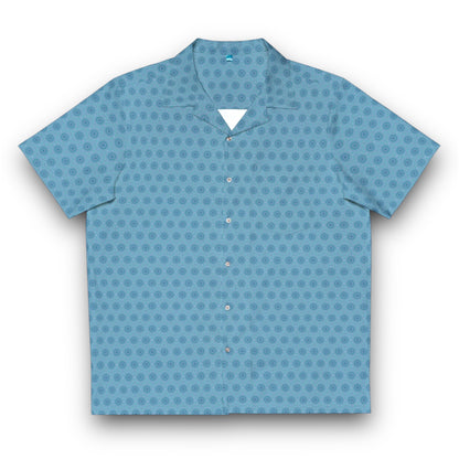 Men's GR33N3RY Cymatic AOP Boxy Hawaiian Shirt