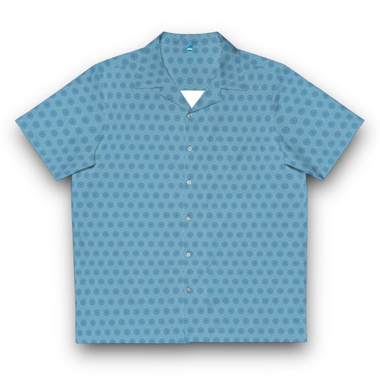 Men's GR33N3RY Cymatic AOP Boxy Hawaiian Shirt