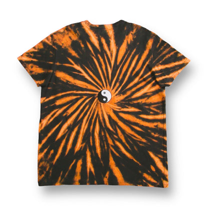 Embroidered Spiral Bleach Tie Dye T Shirt (Yin&Yang)