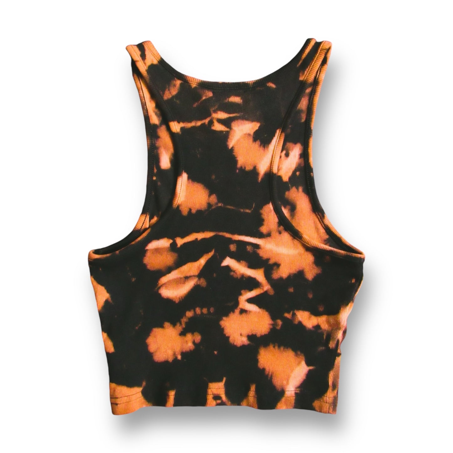 Crumple Bleach Tie Dye Crop Top