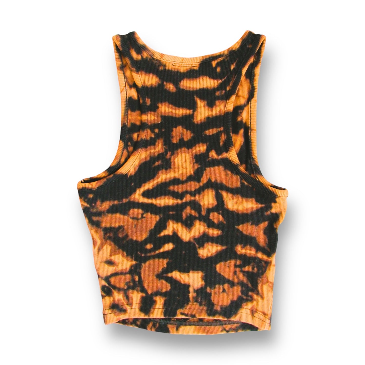 Crumple Bleach Tie Dye Crop Top