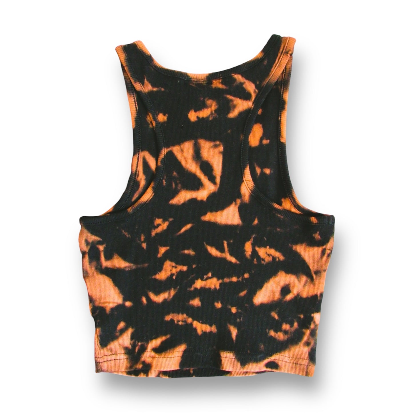 Crumple Bleach Tie Dye Crop Top