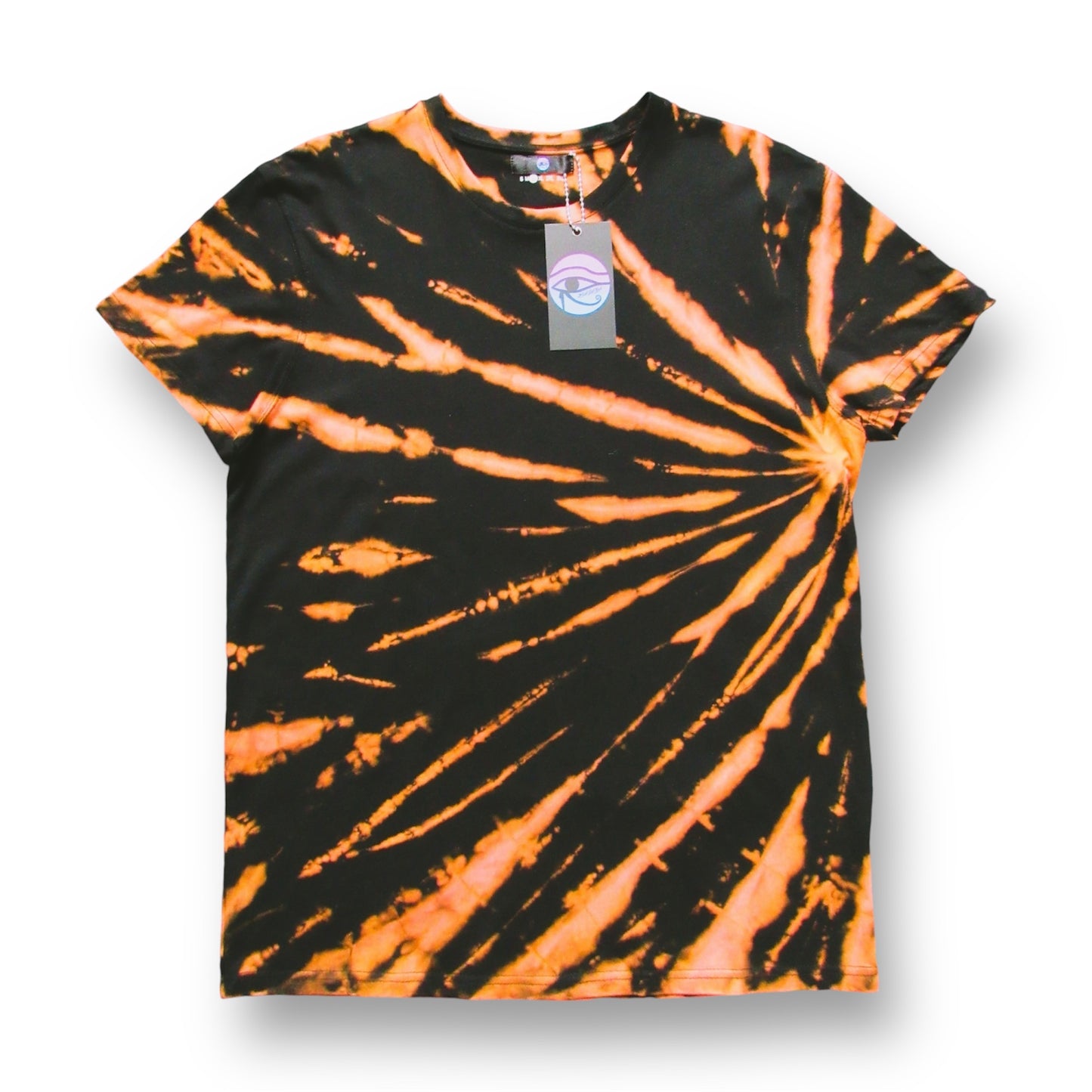 Gradient Sunrise Bleach Tie Dye T Shirt