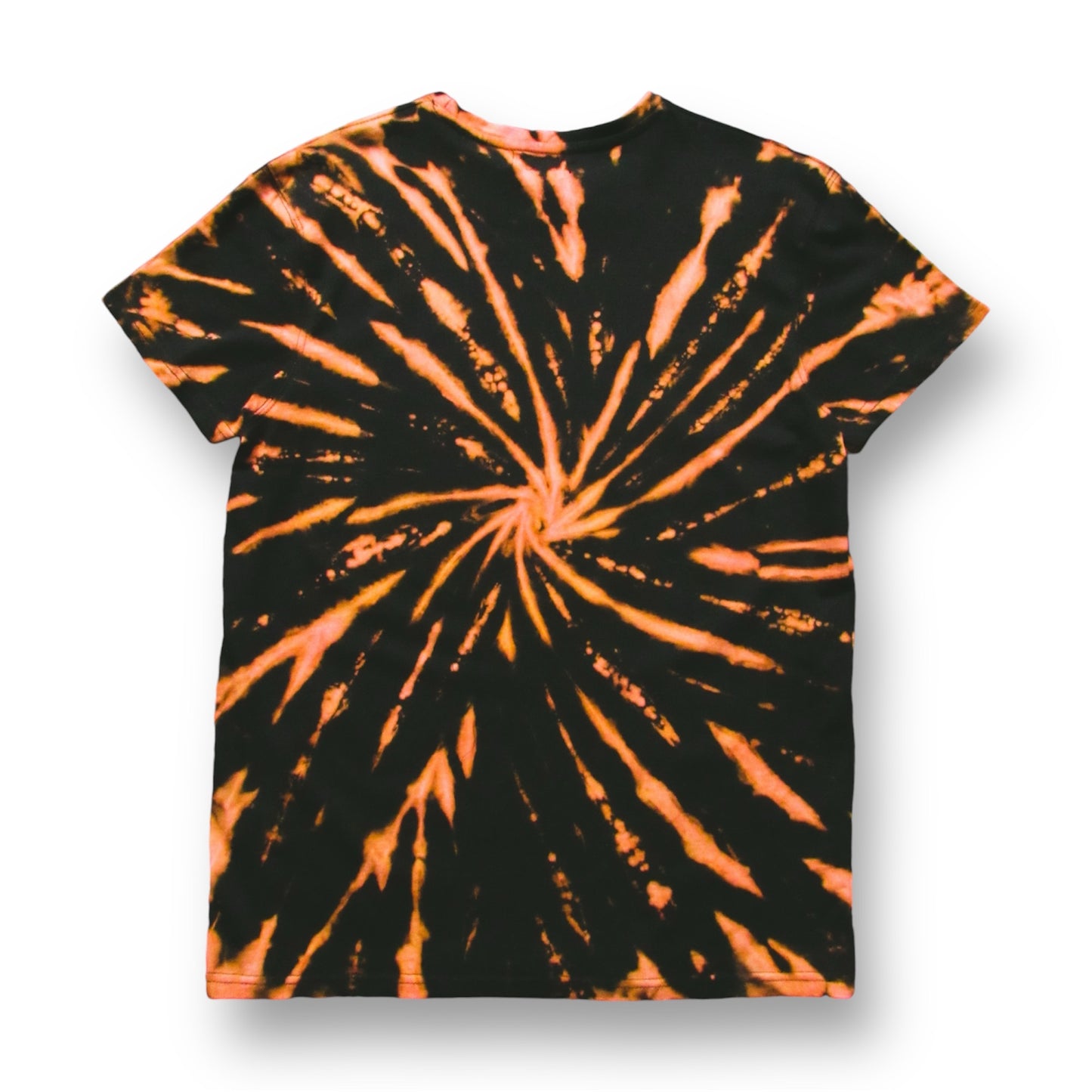 Gradient Spiral Bleach Tie Dye T Shirt