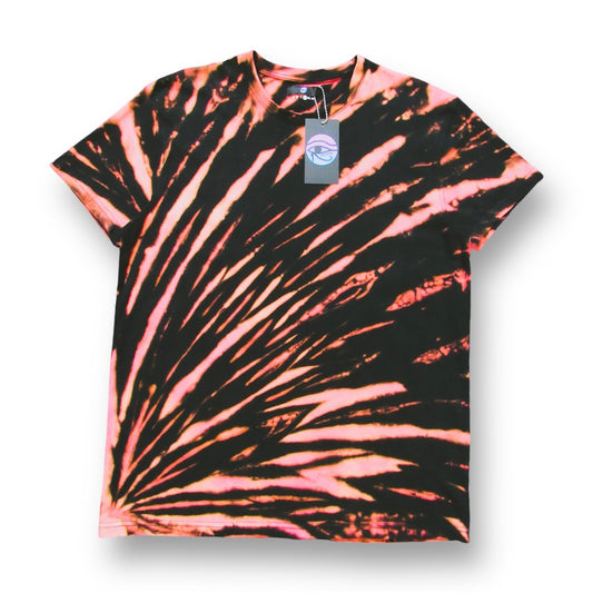 Gradient Sunburst Bleach Tie Dye T Shirt