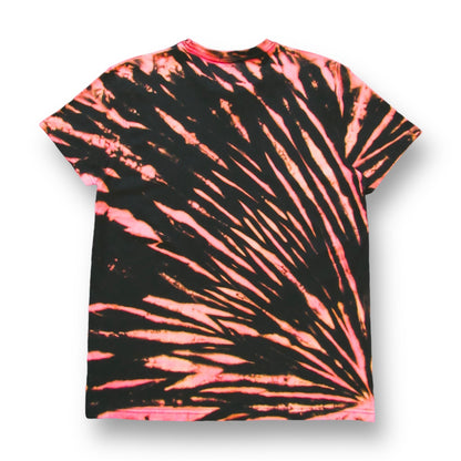 Gradient Sunburst Bleach Tie Dye T Shirt