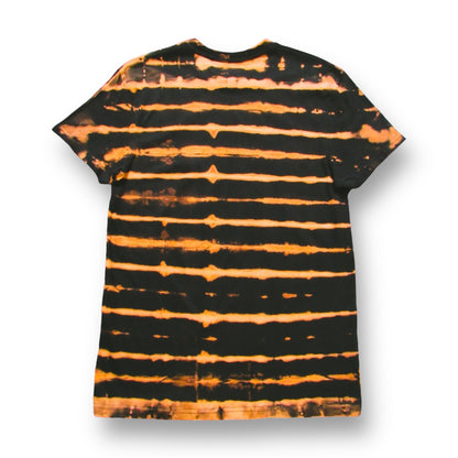 Striped Bleach Tie Dye T Shirt