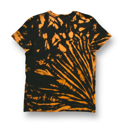 Crumple-Sunburst Bleach Tie Dye T Shirt