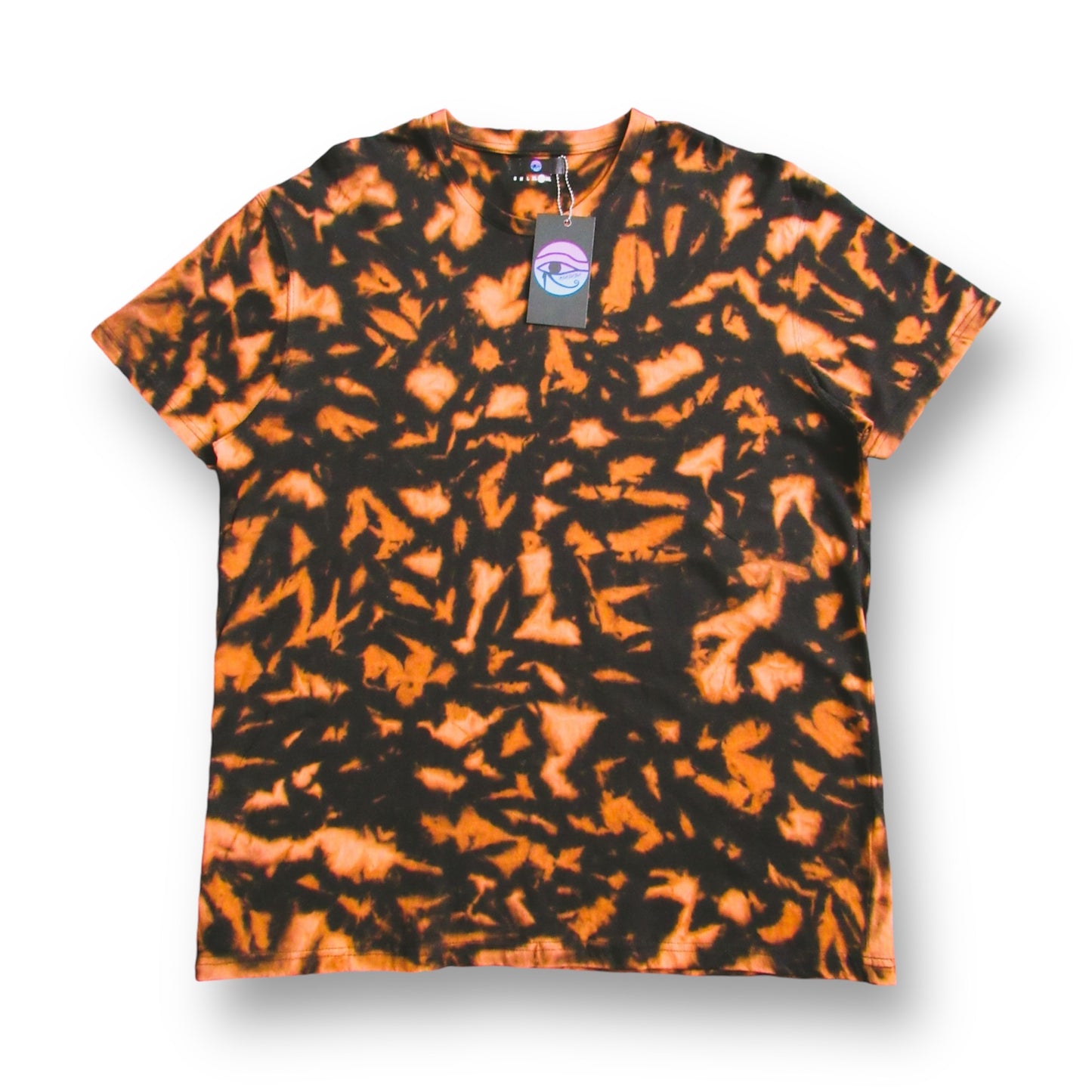 Crumple Bleach Tie Dye T Shirt