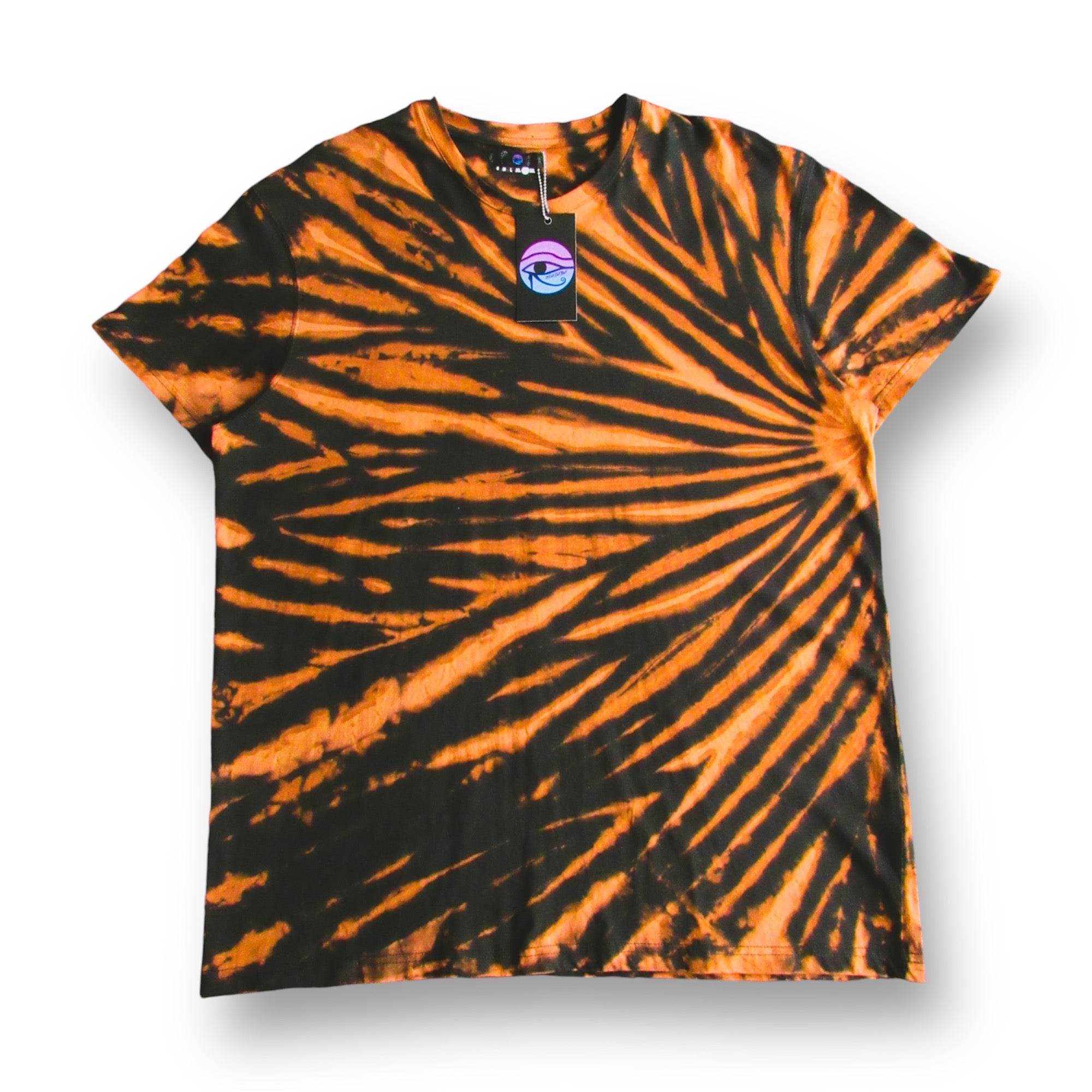 Bleach tie dye yellow shirt sale