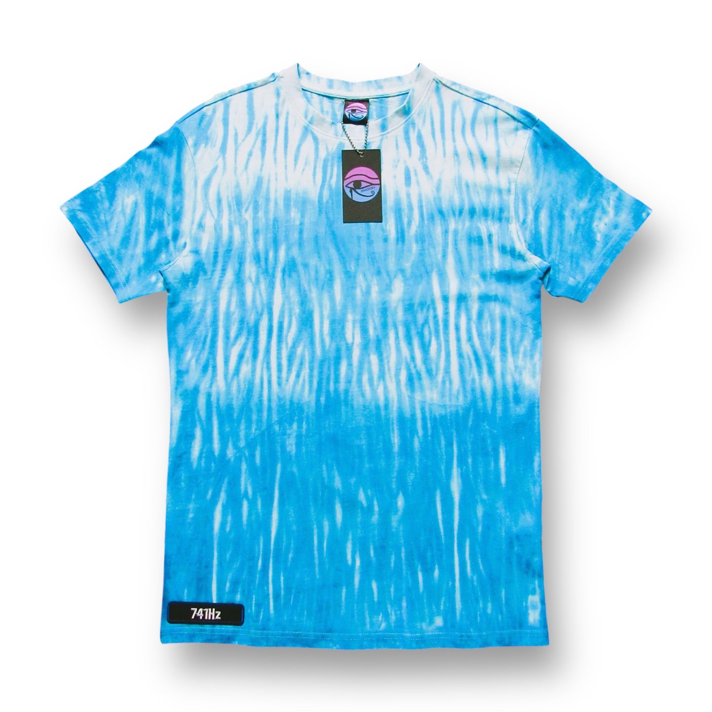 Aquamarine Shibori Oversized Tie Dye T Shirt