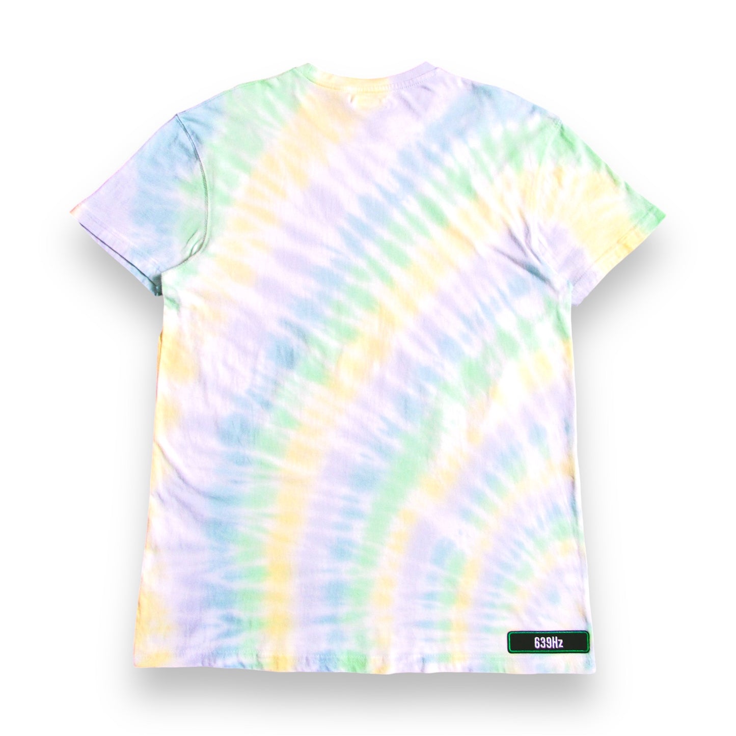 Green, Yellow, Blue & Grey Sunburst Tie Dye T Shirt