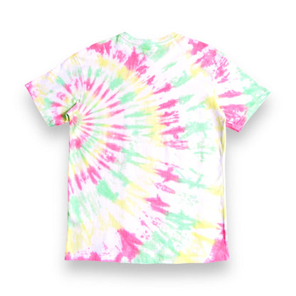 Red, Yellow & Green Sunrise Oversized Tie Dye T Shirt