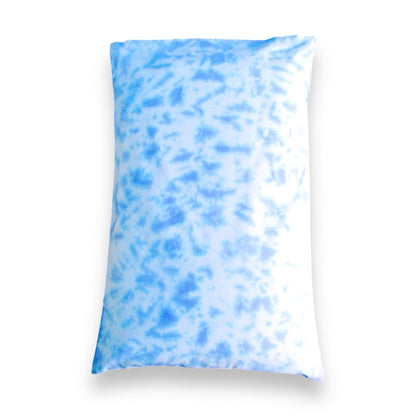 Blue Crumple Tie Dye Pillow Case