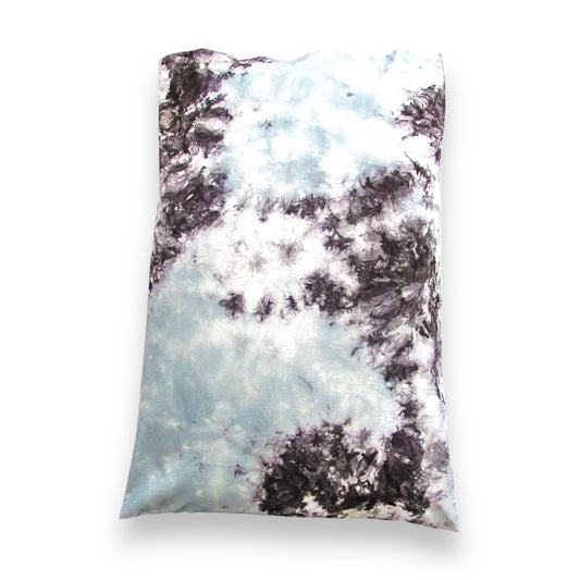 Black & Grey Crumple Tie Dye Pillow Cases (x2)