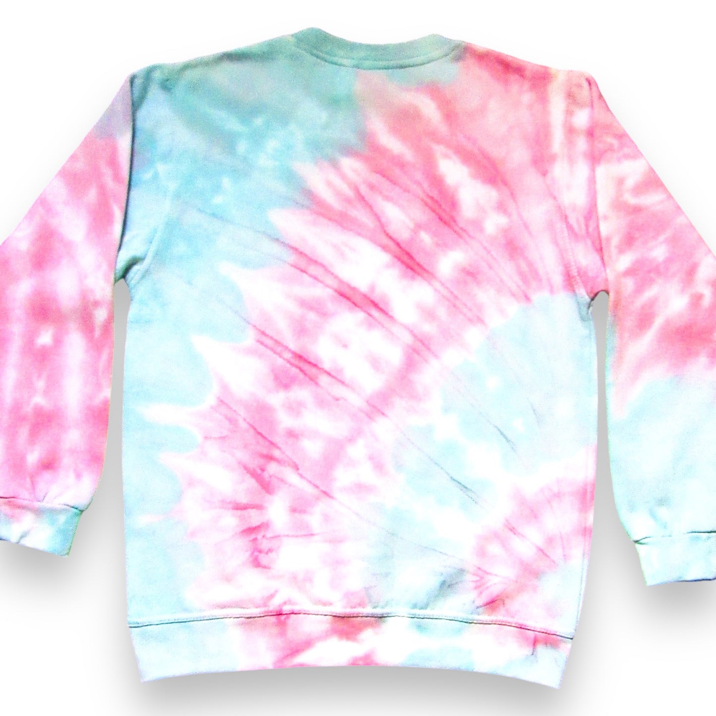 Rose Red & Royal Blue Sunburst Ice Dye Sweatshirt