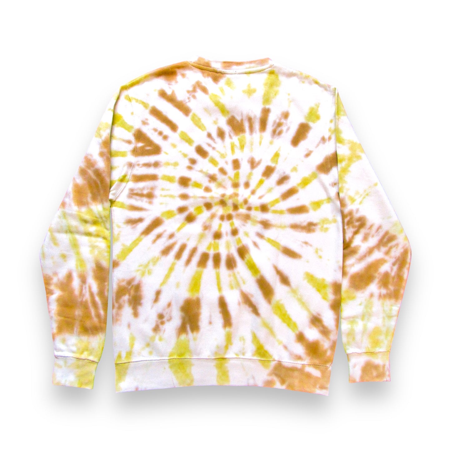 Brown & Matcha Green Spiral Tie Dye Sweatshirt