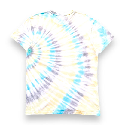 Dark Grey, Yellow, Aquamarine & Matcha Green Sunrise Tie Dye T Shirt