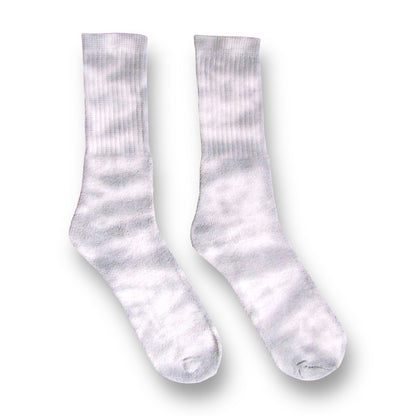 Grey Crumple Tie Dye Socks