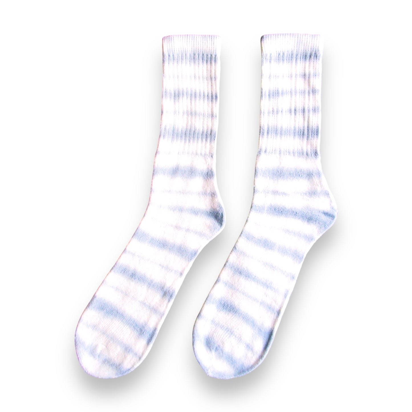 Royal Blue Striped Tie Dye Socks