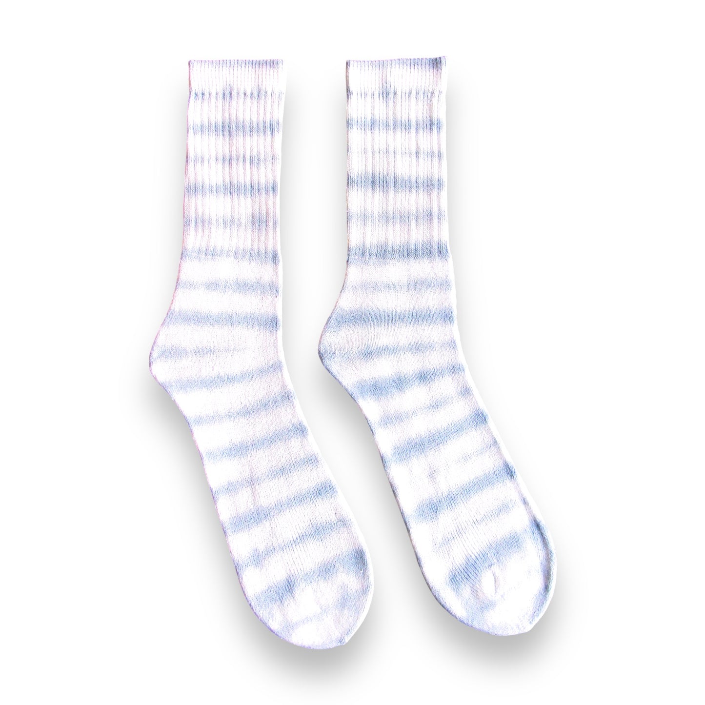 Royal Blue Striped Tie Dye Socks