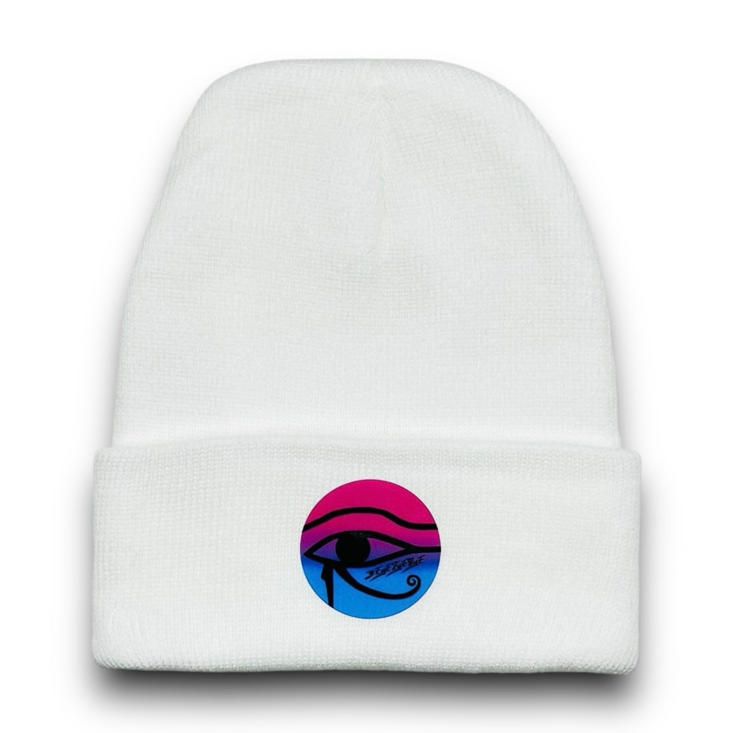 3EyeTyeDye Beanie (White)