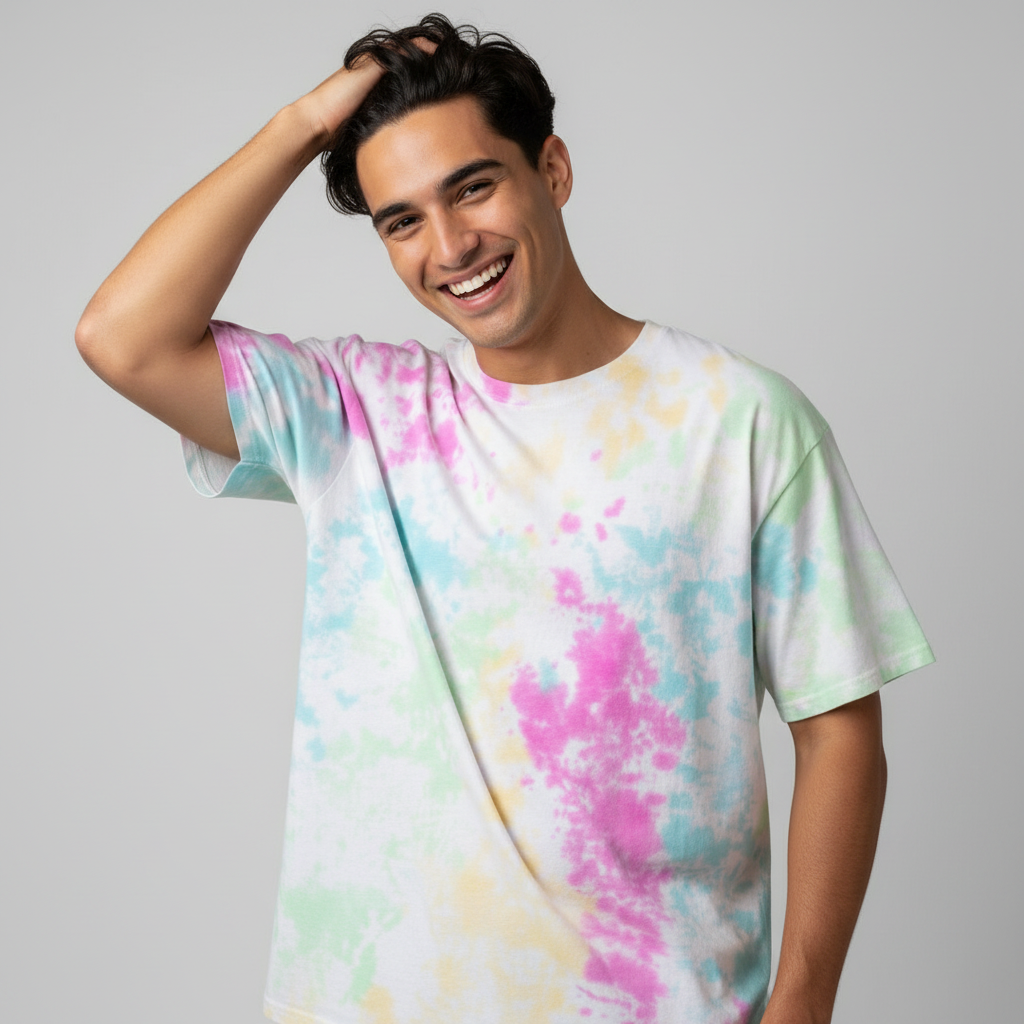 Aquamarine Lavender Yellow Green Crumple