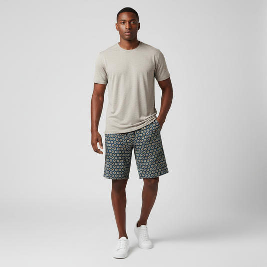 BLKSUN Jogger Shorts Light Grey Lifestyle