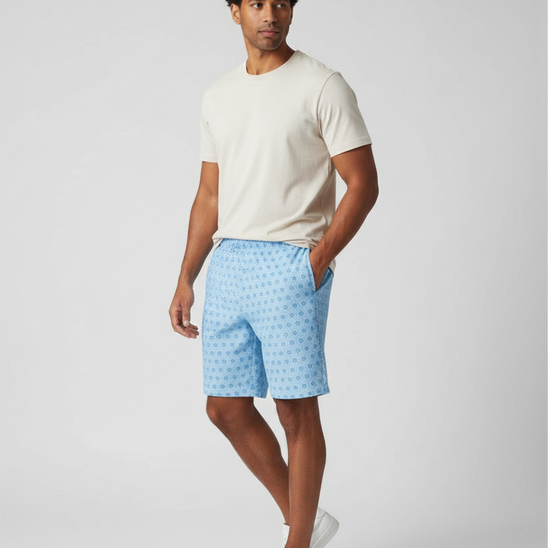 E-VEIL I Jogger Shorts Light Grey Lifestyle