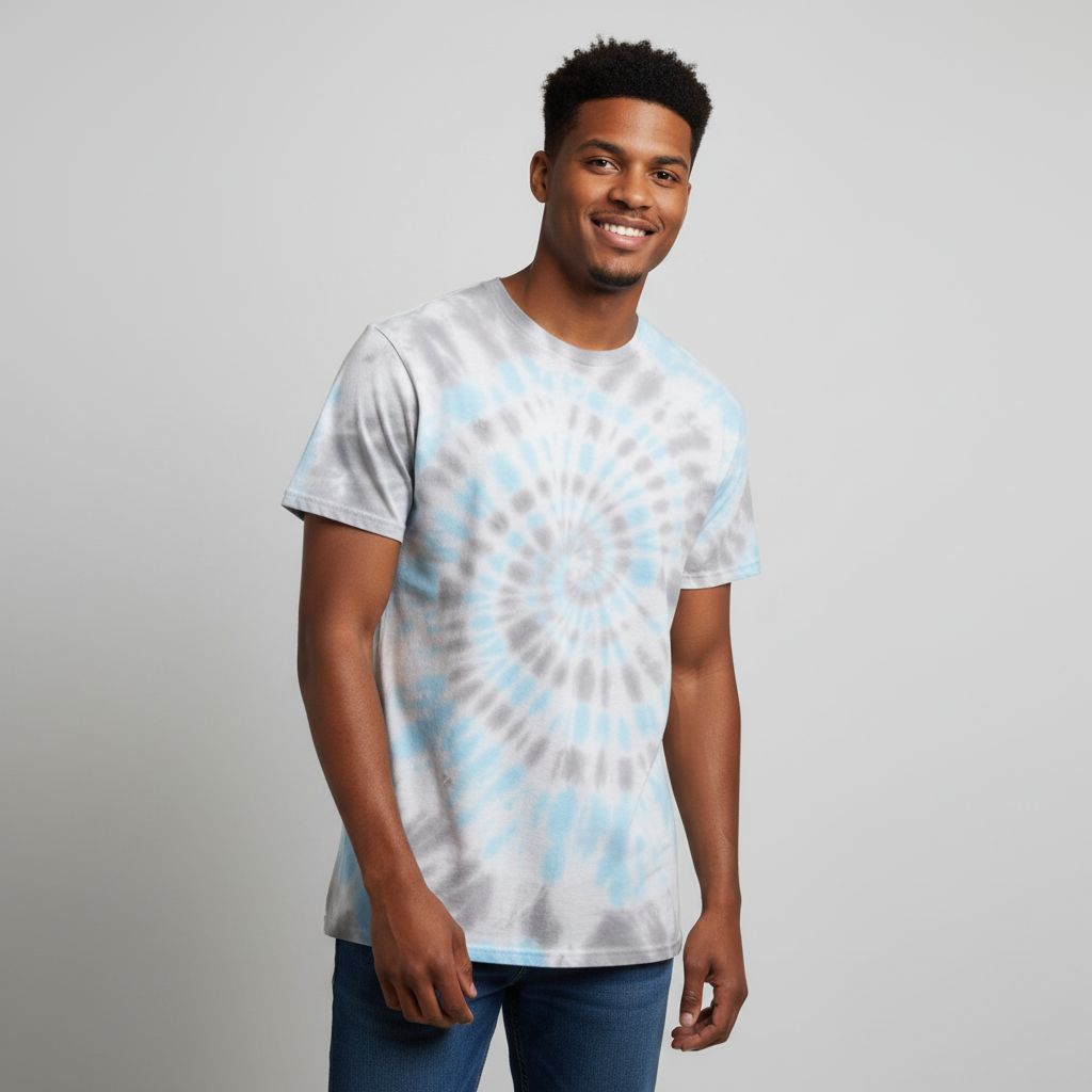 Grey Sky Blue Spiral