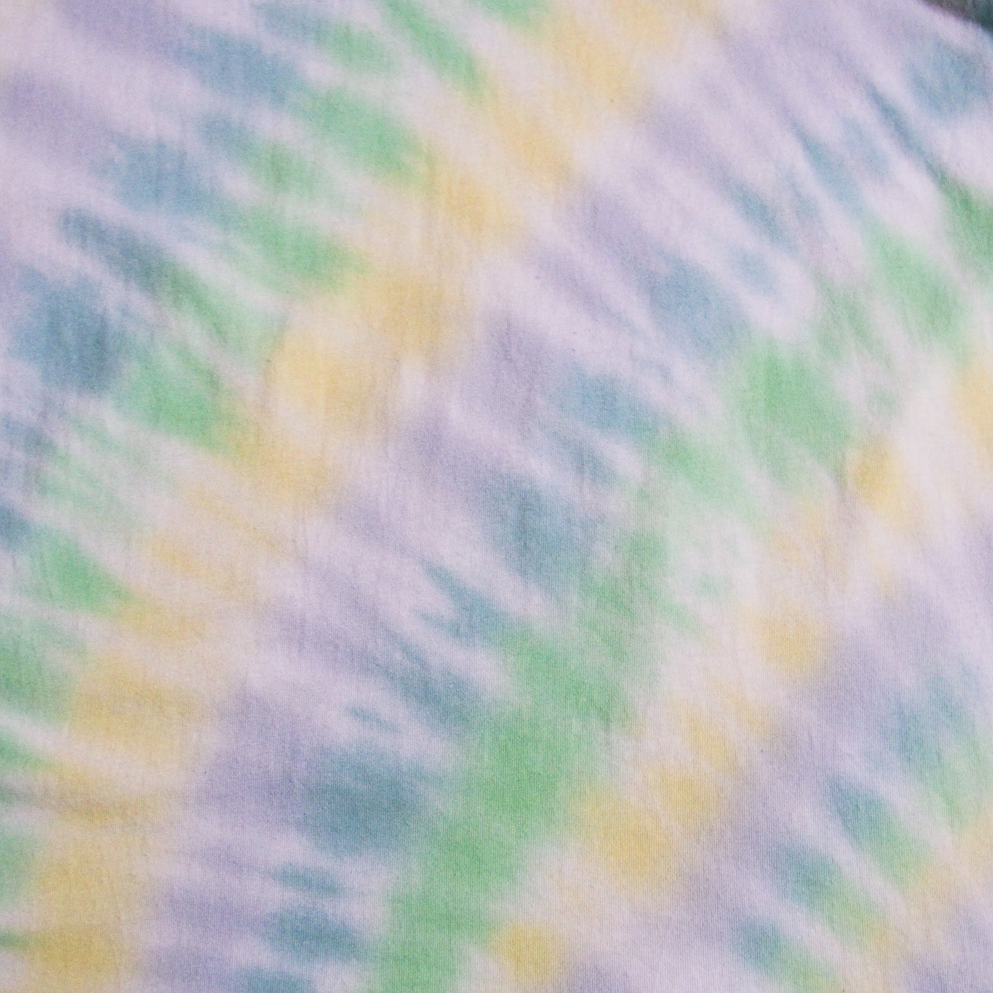 Green, Yellow, Blue & Grey Sunburst Tie Dye T Shirt