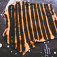 Striped Bleach Tie Dye Crop T Shirt