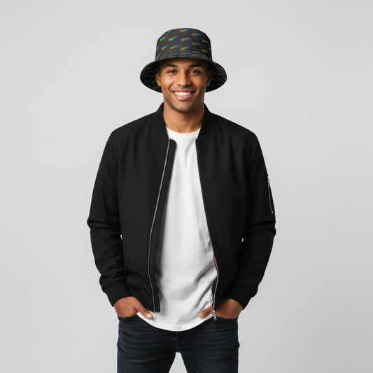 Kaleido47 Bucket Hat Black