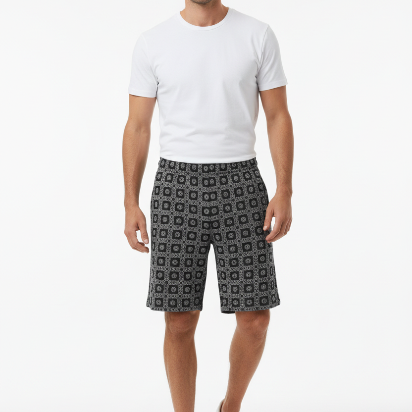 MAYA Check Jogger Shorts