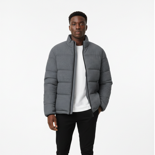 MAYA Puffer Dark Grey White