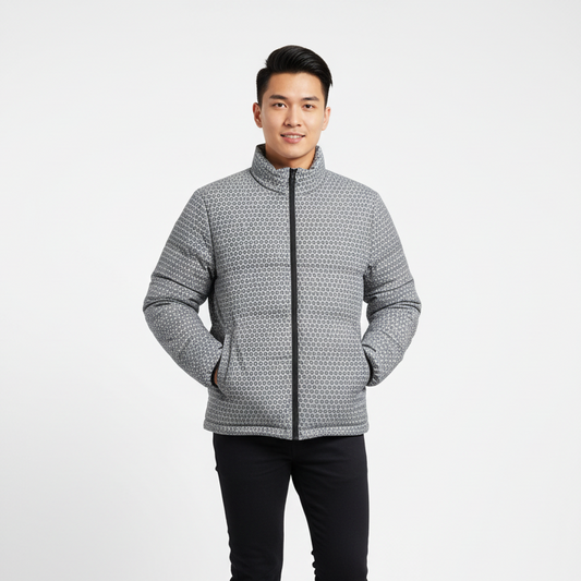 MAYA Puffer Grey White