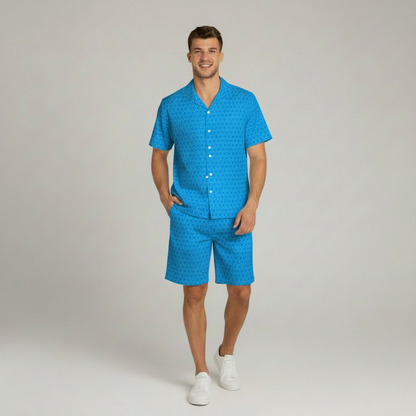 Men's "AVIAN" Cymatic AOP Summer Set