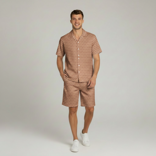 Men's "EYECEE" Cymatic AOP Summer Set