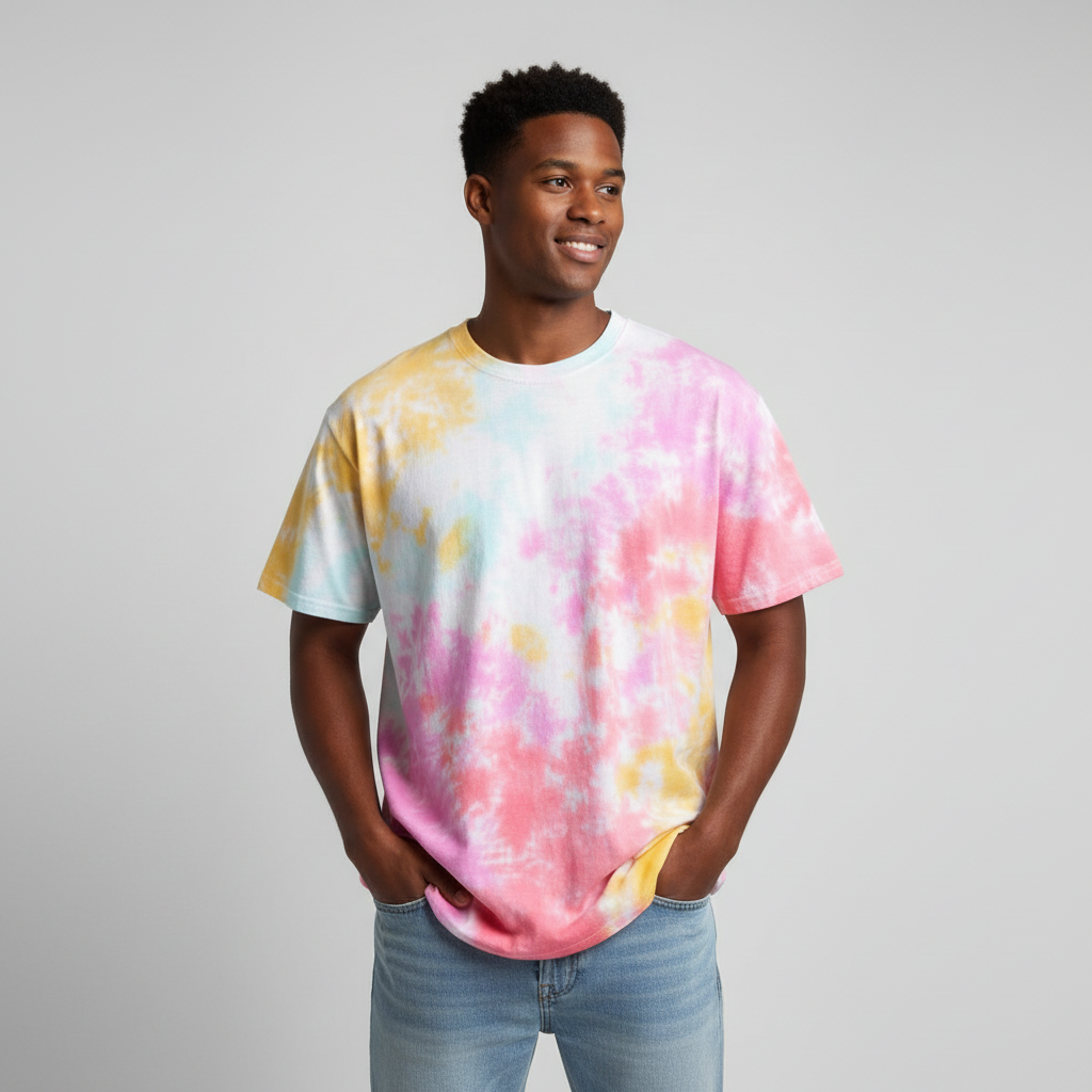 Red Pink Gold Aqua Crumple