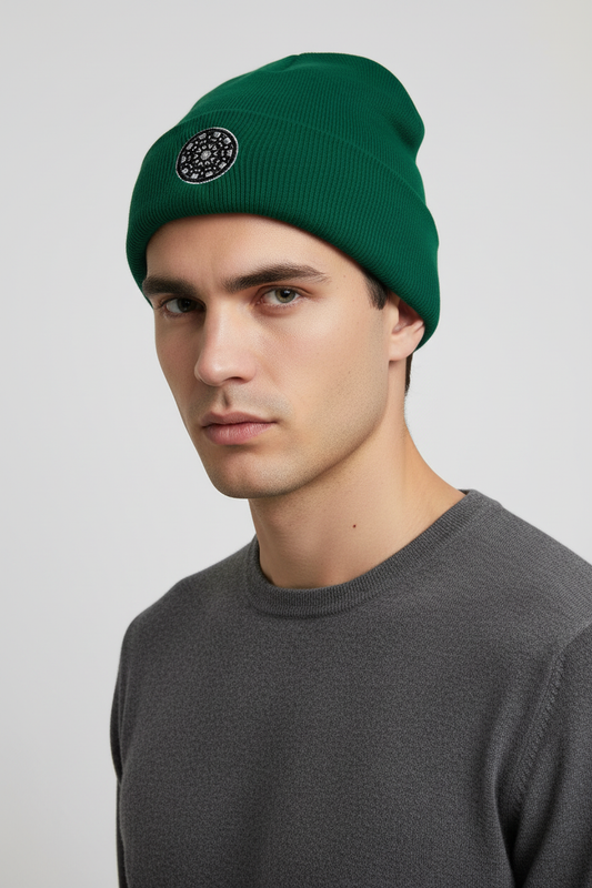 STMPUNK Classic Cuffed Beanie Lifestyle - Close-up