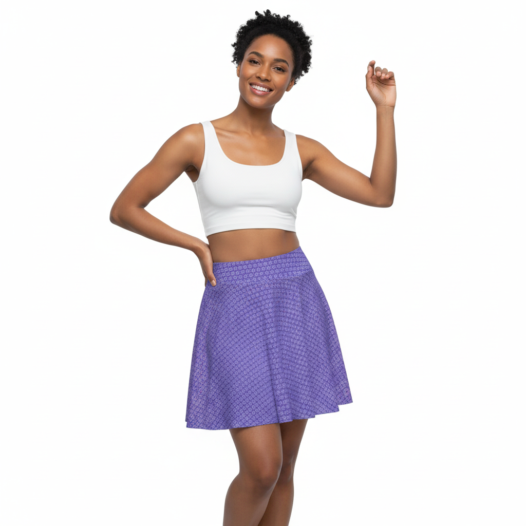 Women's "852" Cymatic AOP Skater Skirt