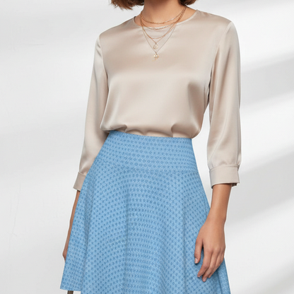 Women's “E-VEIL I” Cymatic AOP Skater Skirt