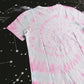Aqua & Pink Spiral Tie Dye T Shirt