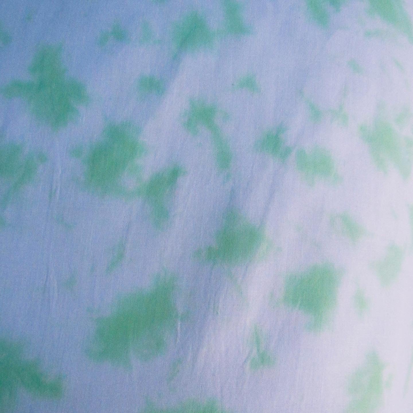 Green Crumple Tie Dye Pillow Case
