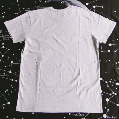 Plain Grey T Shirt With A Sewed On Patch