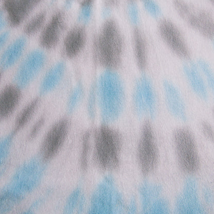 Grey & Sky Blue Spiral Tie Dye T Shirt