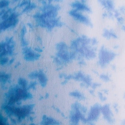 Blue Crumple Tie Dye Pillow Case