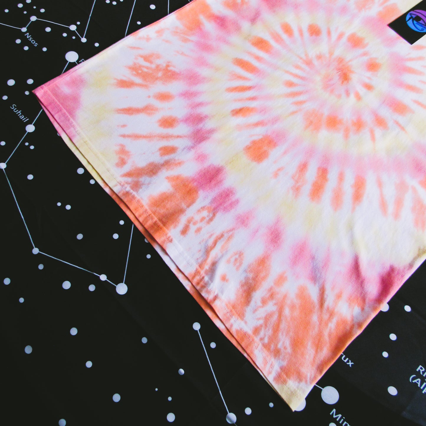 Red, Orange & Yellow Spiral Tie Dye T Shirt