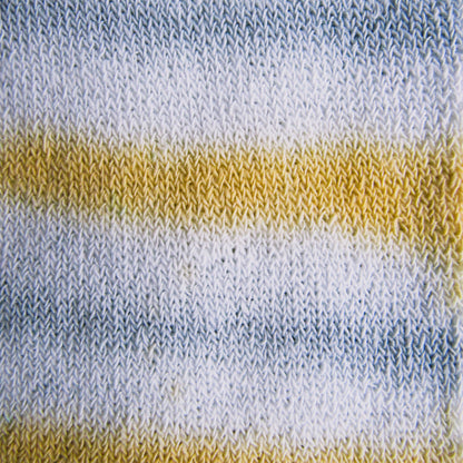 Gold & Grey Double Sided Striped Tie Dye Socks