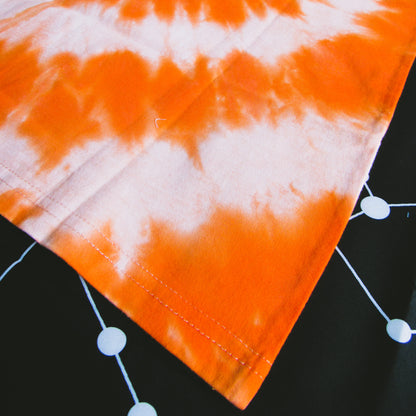 Orange Spiral Tie Dye T Shirt